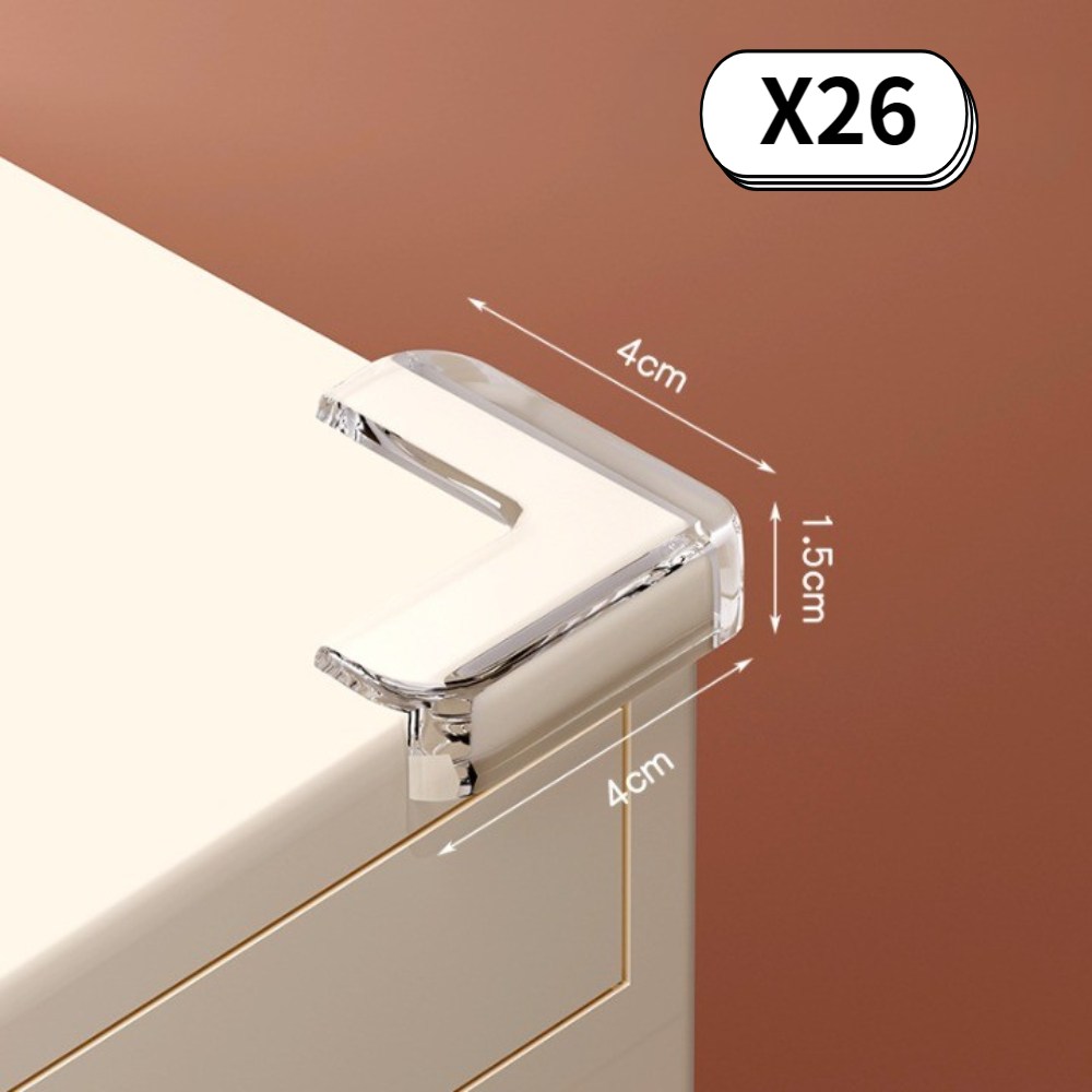 시크하우스 투명 실리콘 모서리 보호대, 26개, 투명 8,990원