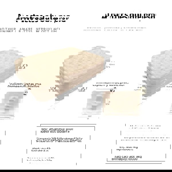 Mountainhiker 높이 증가 팽창식 매트리스 야외 자동 상승 에어 쿠션 접이식 휴대용 팽창식 매트리스 86,200원