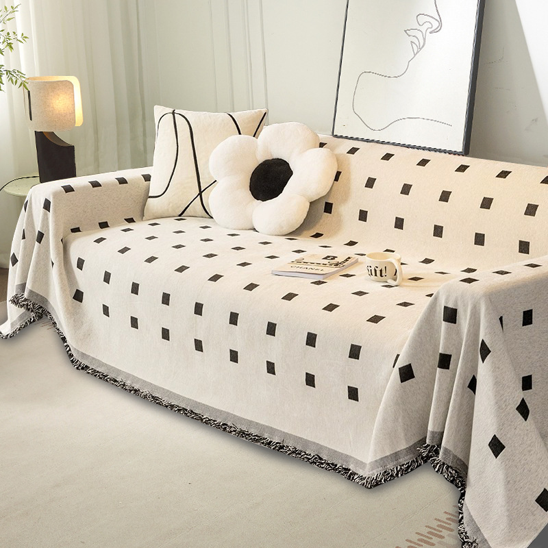LA DERIVE 도트 셔닐 소재 소파커버 다용도 소파커버 양면 미끄럼방지 소파커버 사계절 소파커버 고양이 긁기 방지 소파커버 소파커버 천커버 18,800원