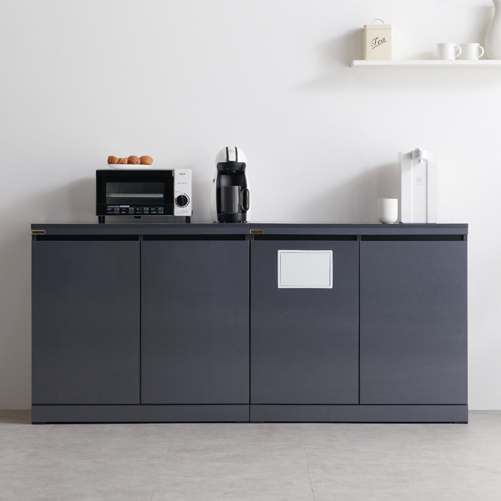 파인 정수기 분리수거함(800수납장+800 1구)+휴지통 1개 증정, 진그레이 212,800원