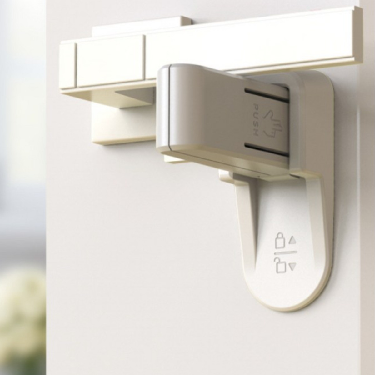 이플레이스 현관문 잠금장치 무타공 걸쇠 이중잠금 WT3068-5G, 화이트, 1개 7,900원