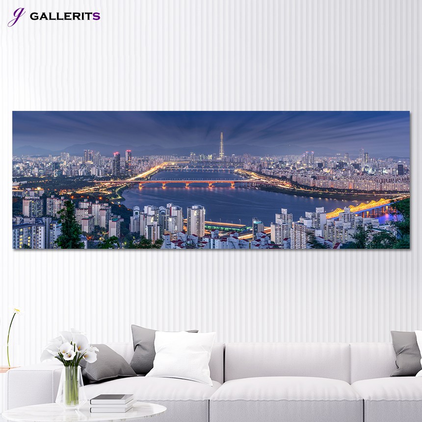 갤러리츠 서울 한강 야경 사진 거실 물그림 액자 55,950원