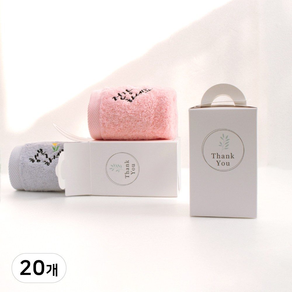 어메니티타올 40수 무형광 캘리 자수 고리수건 손잡이케이스 답례품 83,800원