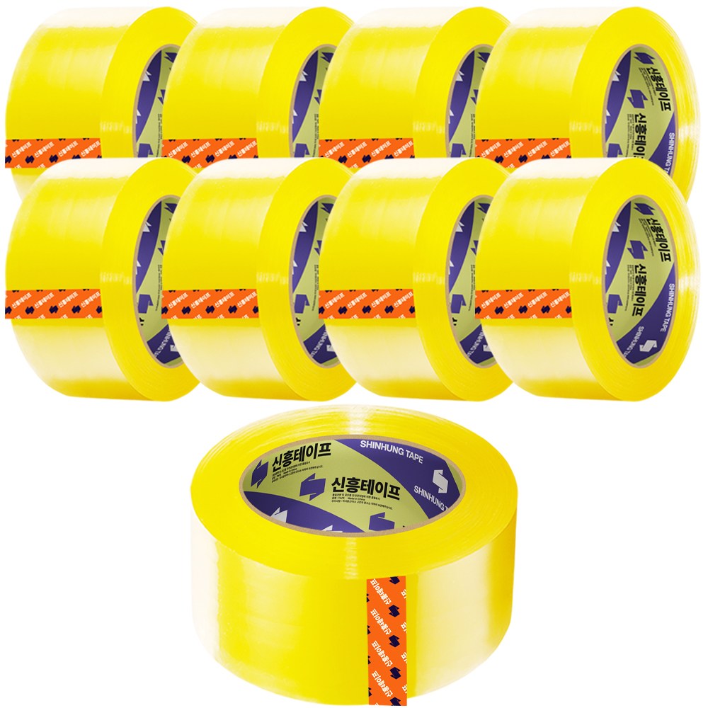 신흥 박스테이프 중포장(65MIC) 80M 투명, 9개 12,890원