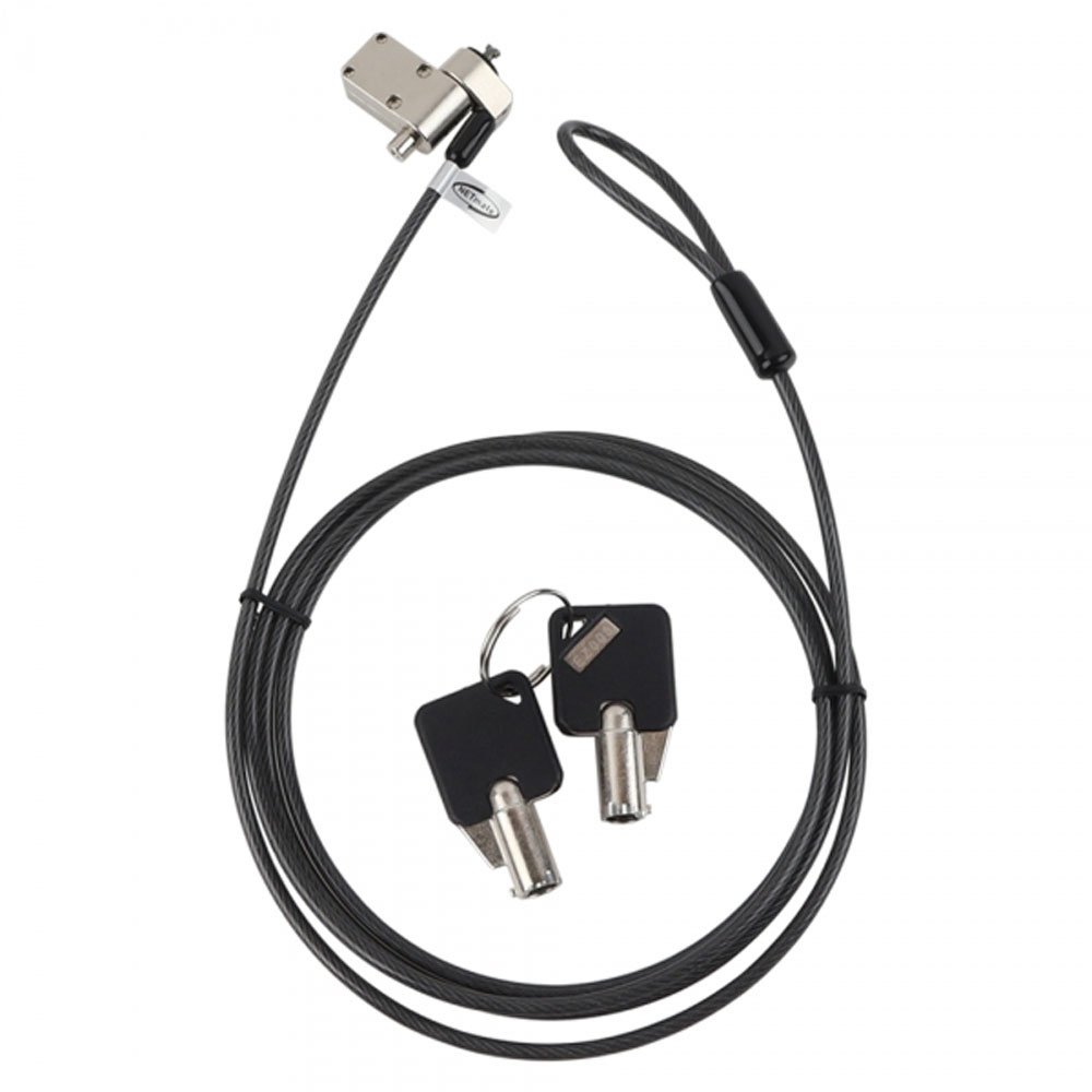 NETmate 노트북 도난방지 4 in 1 와이어 잠금장치 2M/NM-SKNW3M/키타입/켄싱턴락/나노슬롯/웨지슬롯/삼성 슬림 시큐리티 24,700원