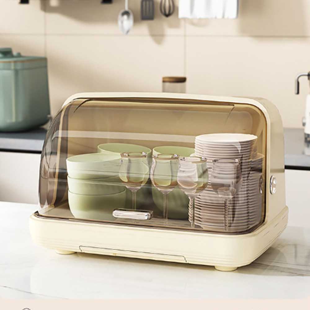 클로버 테크 다용도 슬라이드 뚜껑 물컵 수납함, 1개, 아이보리 13,900원