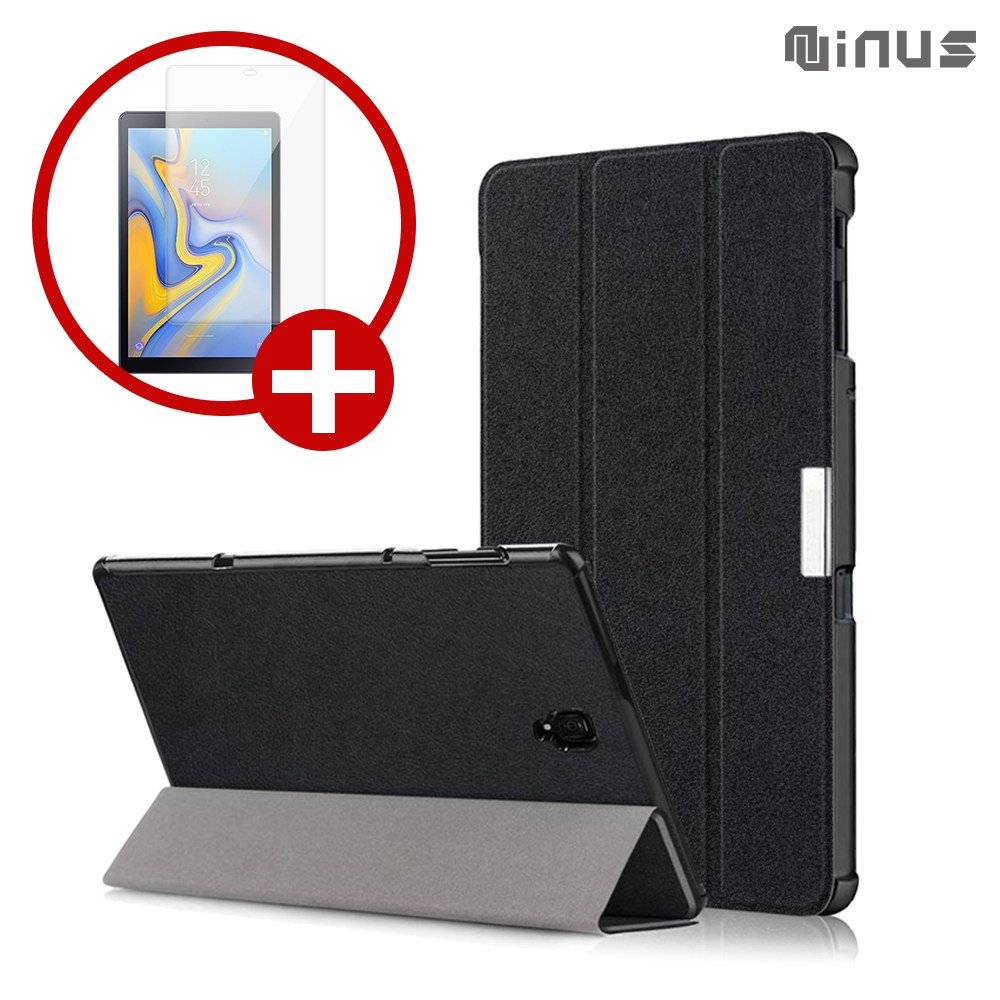 (강화유리 포함) 삼성 갤럭시탭 A 10.5 2018 태블릿 케이스 세트 SM-T590 T595, 블랙(+강화유리1매), 1개 17,900원