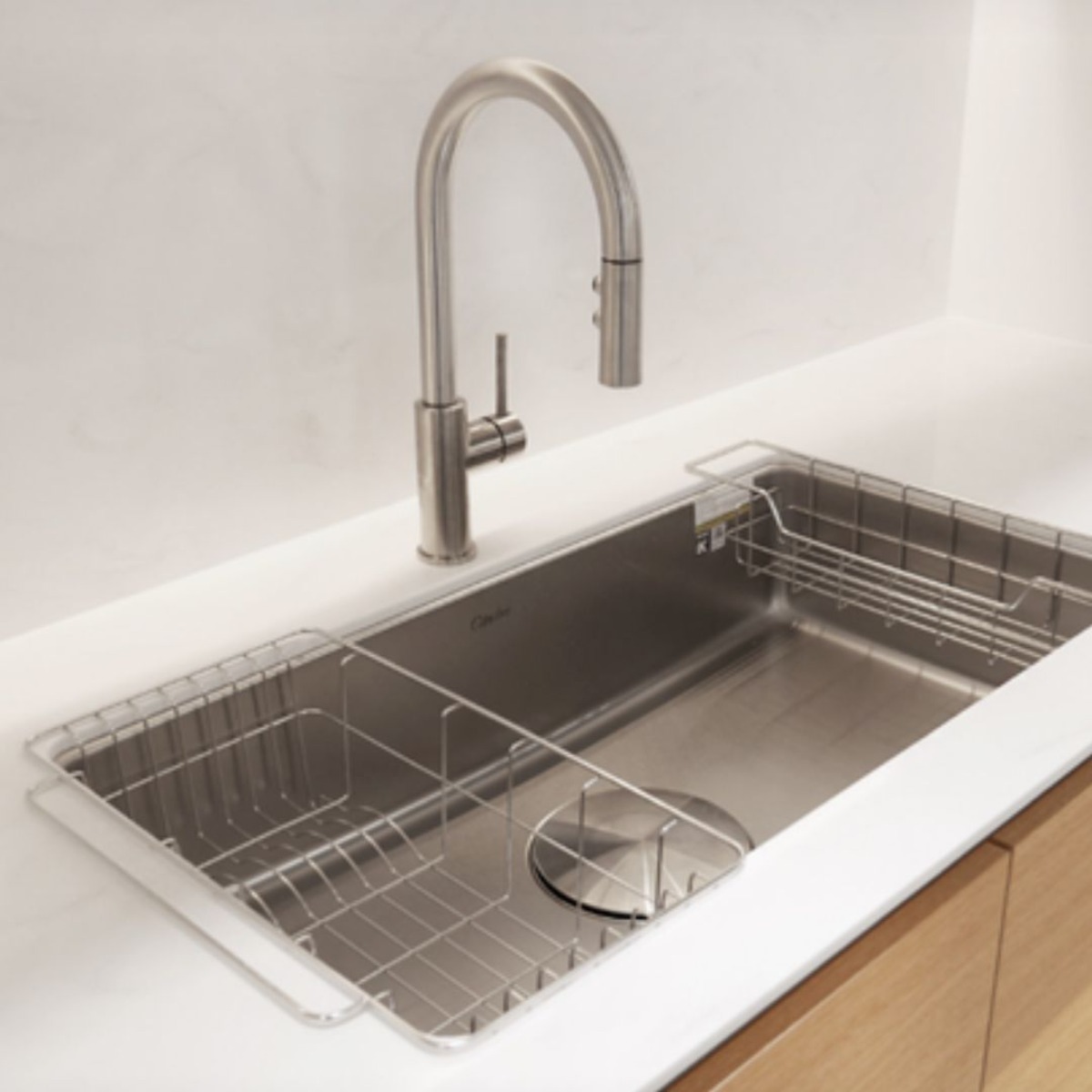 백조 깜뽀르테 860 엠보코팅 사각싱크볼 사각볼 씽크대교체, 1개 490,000원