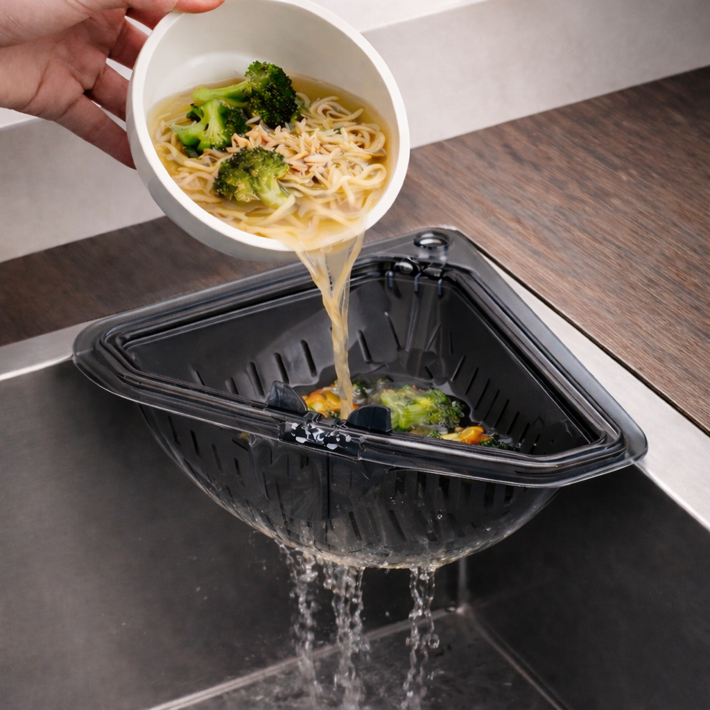 플로벤 국물 분리 싱크대 코너형 배수 거름망 8,000원