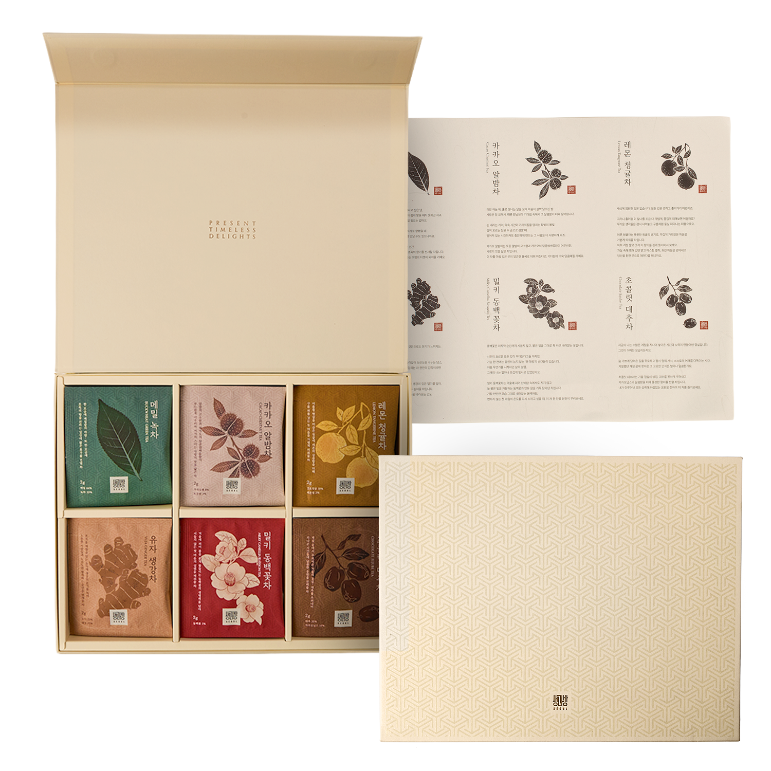 생과방 블렌딩 전통차 선물세트 24개입 기본포장 쇼핑백포함, 1세트, 24매 39,620원