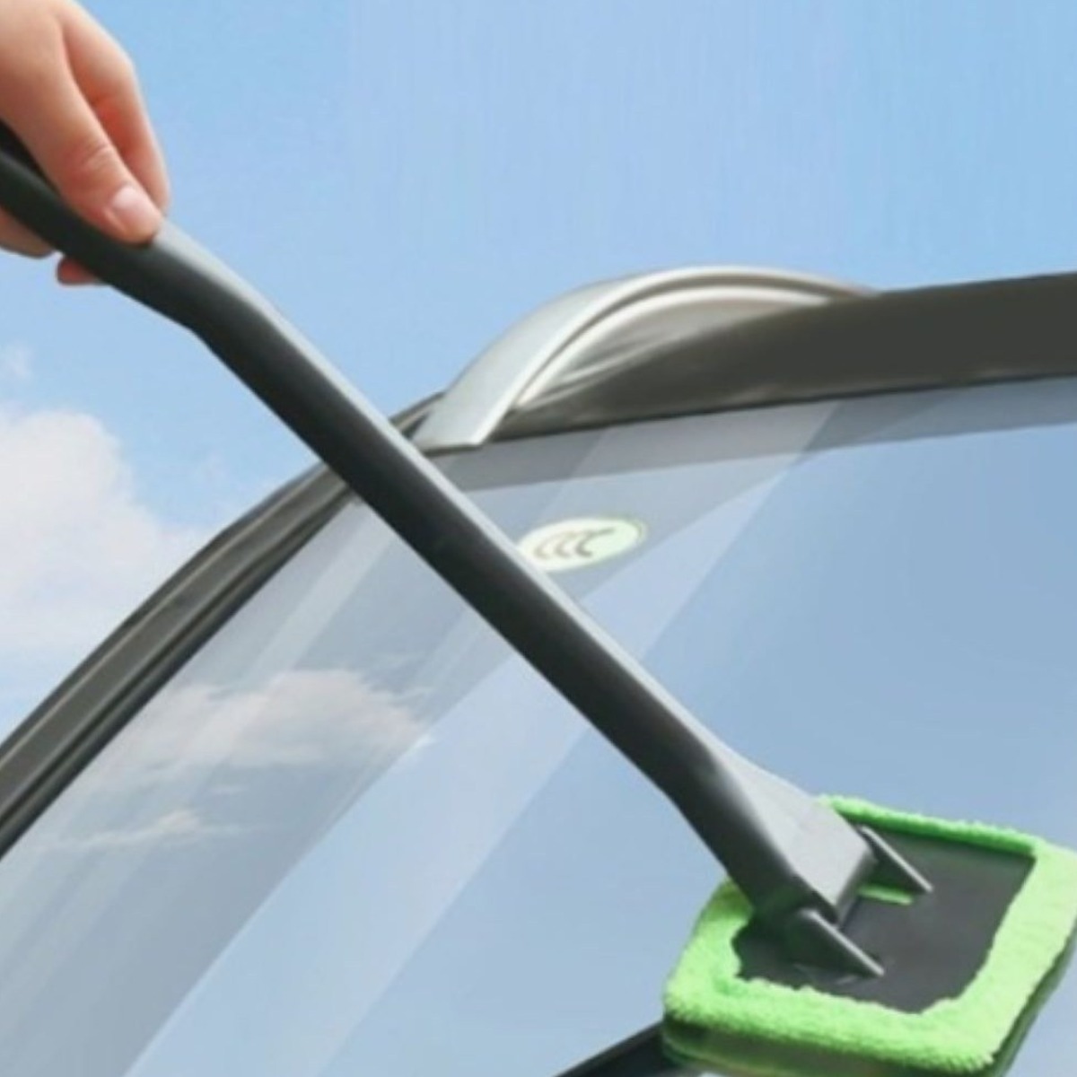 자동차 앞유리 내부유리창밀대 극세사 유리창닦기대 매직핸들, 1개, 그린 4,990원