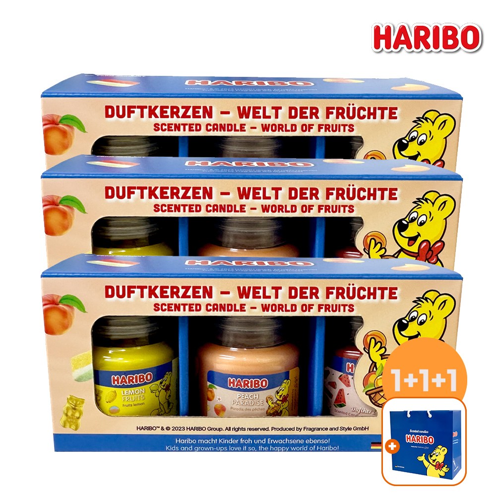 하리보캔들 스몰자 3종 선물세트 베스트향C+쇼핑백 X3개 85,050원