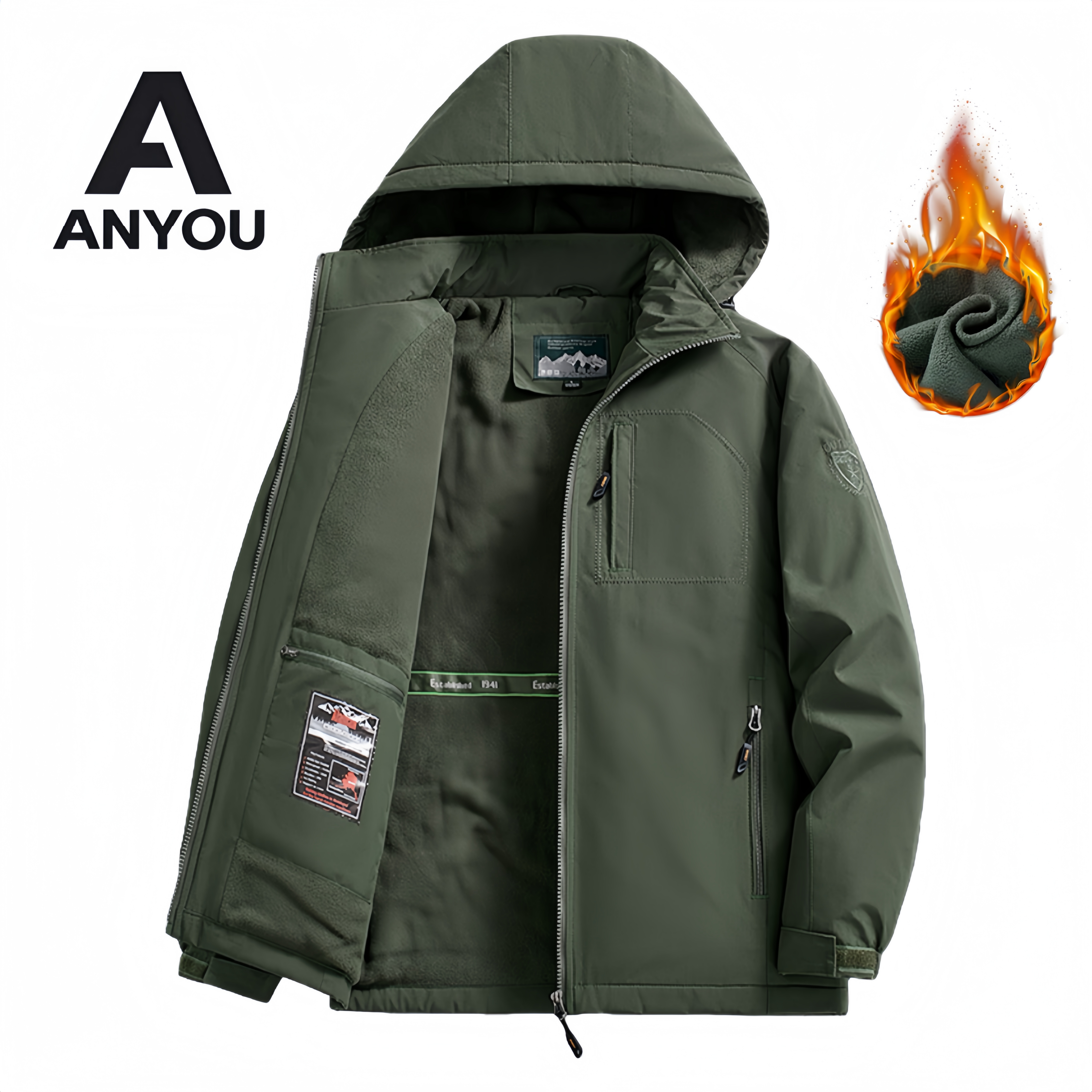 ANYOU 남녀 아웃도어 방한 겨울 작업복 방한 방수 방풍 라이딩 낚시근무복 76,000원