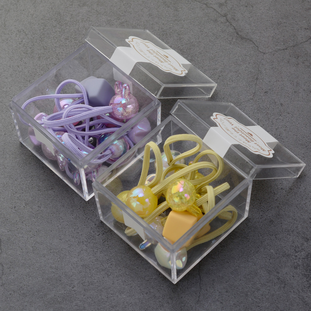 핸날 토끼 별 네모 방울끈 2종 x 10p + 아크릴 케이스 2p 8,400원