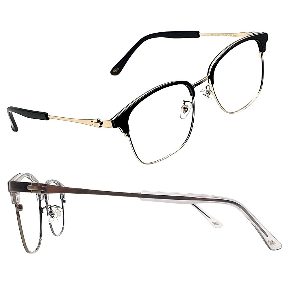 [오늘발송] EYES ONE 사각 스퀘어 가벼운 오버사이즈 빅사이즈 안경 반뿔테 하금테 반뿔테 얼큰이 대두 안경테 39,800원