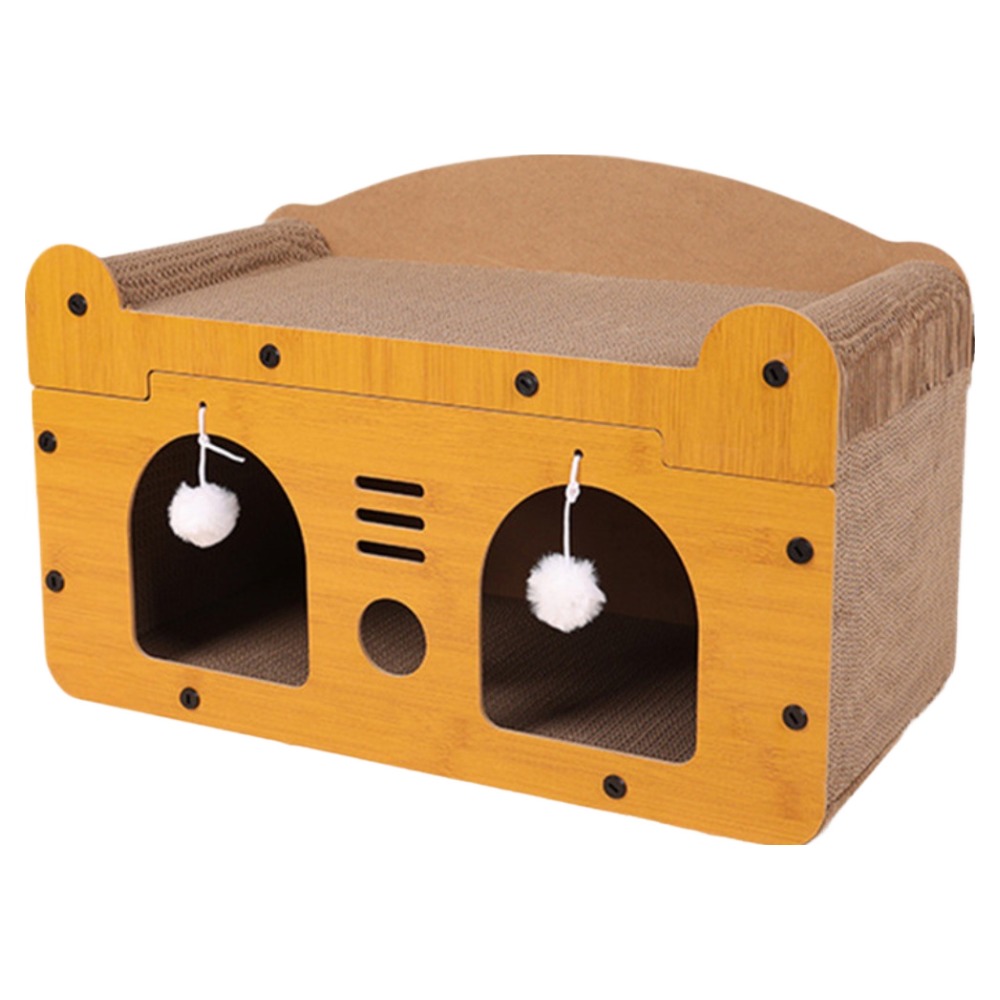 알송이 고양이 스크래치 보드 통합 집 도어 모델, 혼합색상, 1개 8,500원