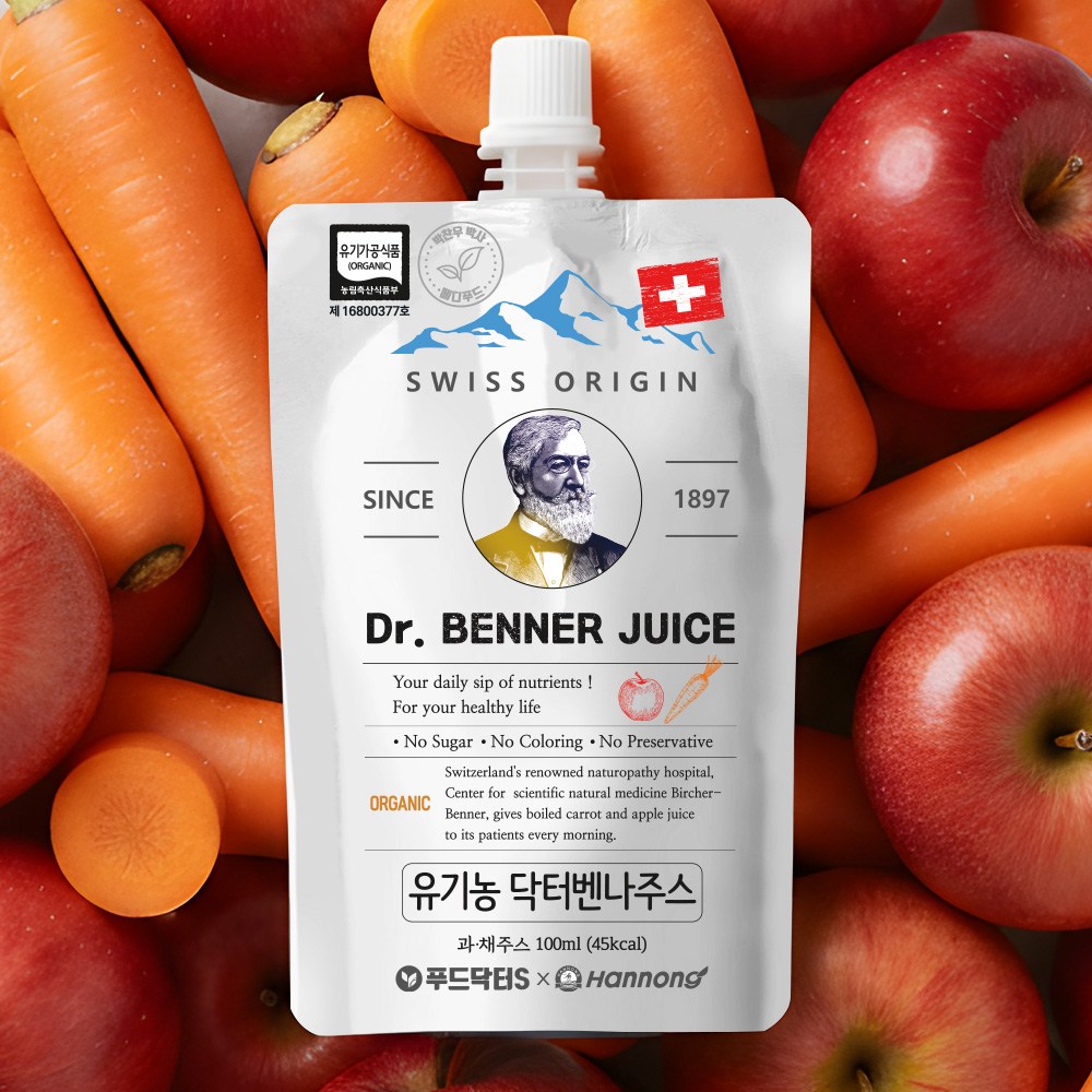 푸드닥터 푸드닥터S 닥터벤나주스 (유기농당근사과주스) 100ml, 100ml, 30개 57,800원