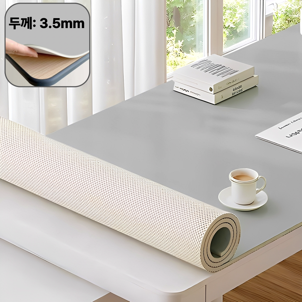 루미먼트 프리미엄 3.5mm 두꺼운 책상 매트 미끄럼 방지 데스크매트, 그레이 26,220원