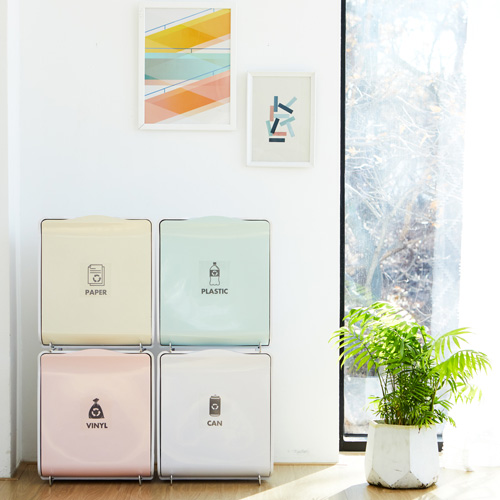 1+1 센스큐 다용도 인테리어 매직큐브 가정용 분리수거함 32L X 2개 64,500원