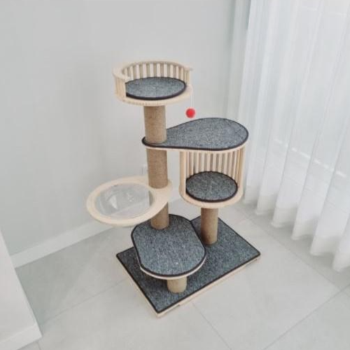 당근펫 원목 캣타워 DIY 투명 해먹 스크래처 숨숨집 119,000원