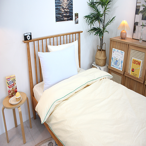 에이치제이홈 60수 순면 파이핑 양면 이불 베개 커버 세트 슈퍼싱글 퀸 킹 104,300원