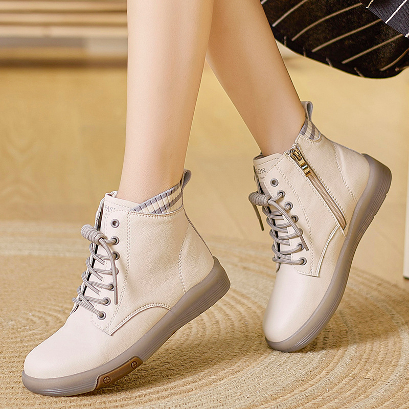 ANBER 여성 소가죽 부드러운 발목 스니커즈 32,160원