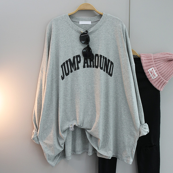 달콩 여성 빅사이즈 루즈핏 어라운드레터링박스롱티 17,800원