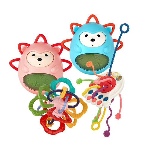 [캐스B] 플레이 영아 치발기 토이4종(1110set) 딸랑이 소근육 피짓토이 푸시팝 52,000원