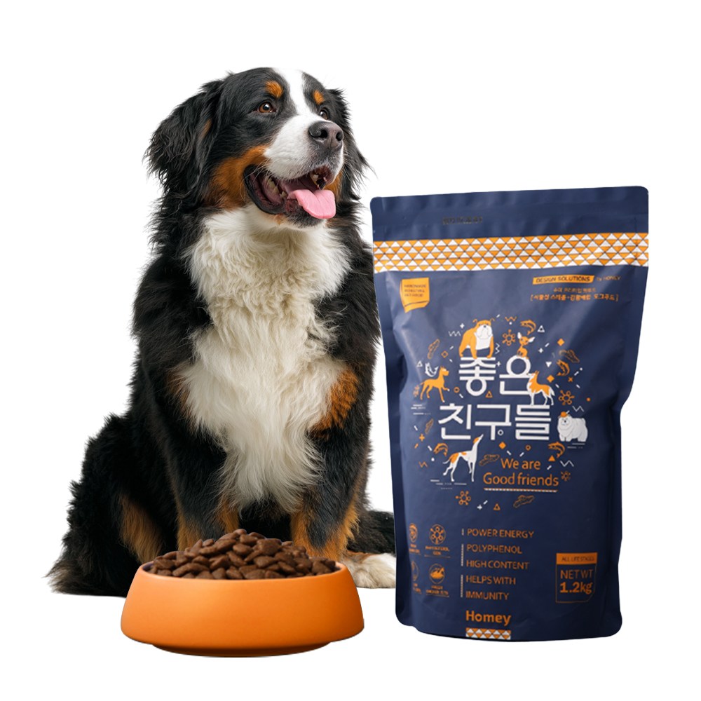 좋은친구들 연어스테롤 나노강황 강아지 사료 (큰알), 1.2kg, 4개, 연어 75,510원