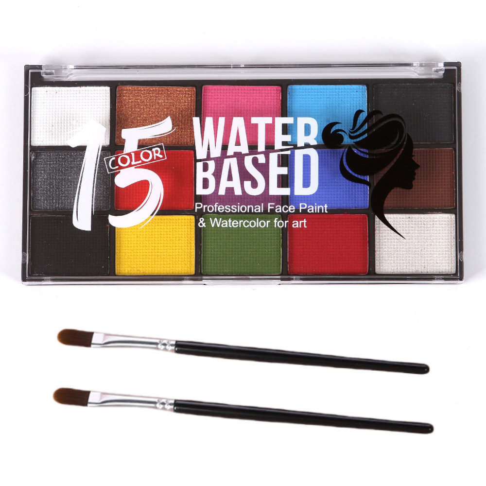 15색일반 페이스페인팅물감 수용성 메이크업 브러쉬 세트 19,900원