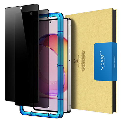 빅쏘 2.5CX 9H 부착가이드 갤럭시 지문인식 사생활보호 프라이버시 강화유리 휴대폰 액정보호필름 2매 9,900원