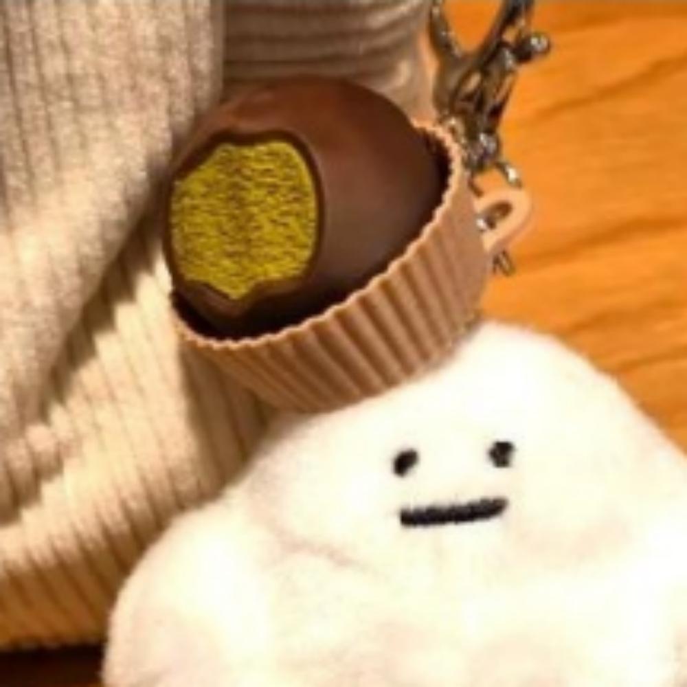 만리픽 두쫀쿠 한입먹은 키캡 딸깍이 키보드 키링 클리커 커스텀 열쇠고리 25,200원