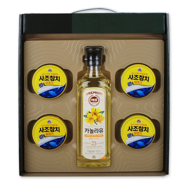 참치통조림 소망5P(오일1개+참치4개) 설날 추석 명절선물 사조참치선물세트 기름선물 까놀라유 카놀라유 12,500원