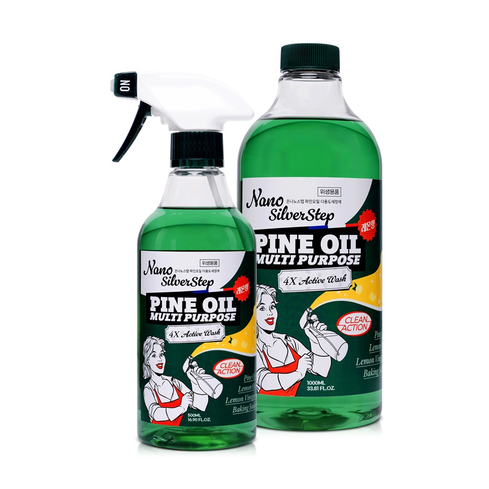 은나노스텝 시즌4 파인오일 다목적 세정제 2종 세트 독일 더마 테스트 엑설런트 등급, 비건인증제품, 1세트, 1500ml 21,900원