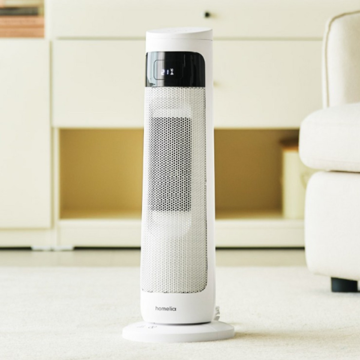 [신제품] 홈리아 PTC 온풍기 3초 발열 프리미엄 히터 리모컨 급속히팅, 단일상품, 화이트 79,800원