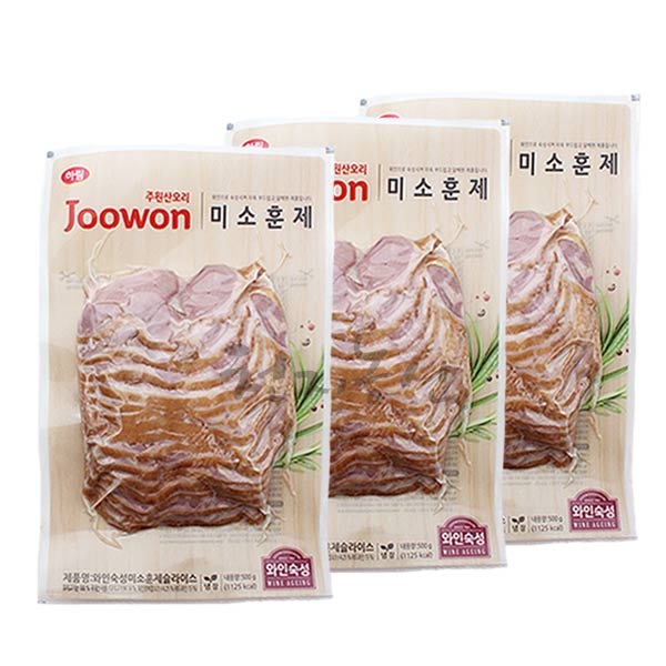 주원산오리 와인숙성 미소훈제 슬라이스, 500g, 3개 40,500원