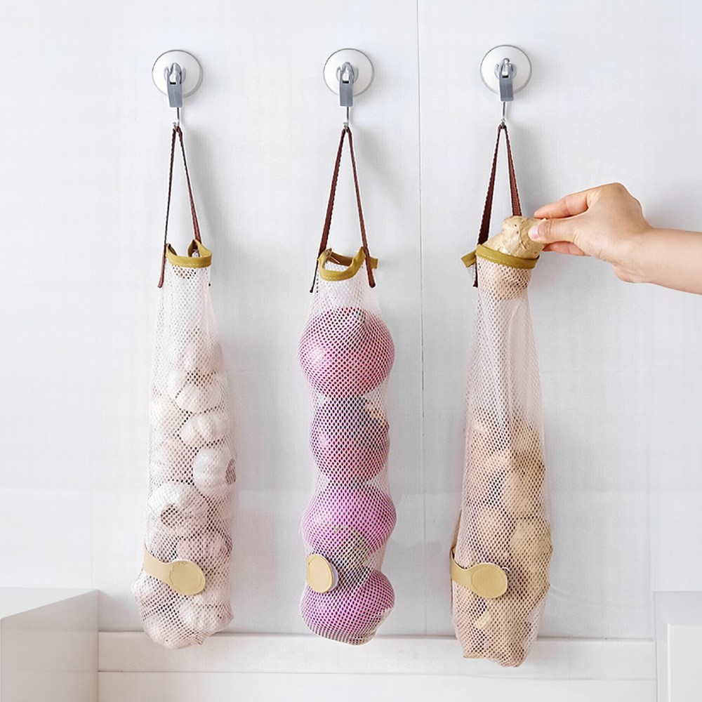 살림살림 꺼내기 쉬운 일자 야채 양파 당근 보관망 그물백 14,150원