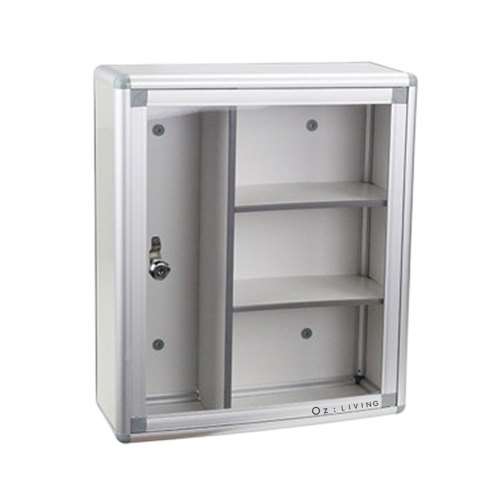 오즈리빙 벽걸이 알루미늄 구급함 대형 보건실 사무실 약통 약보관함 34,000원