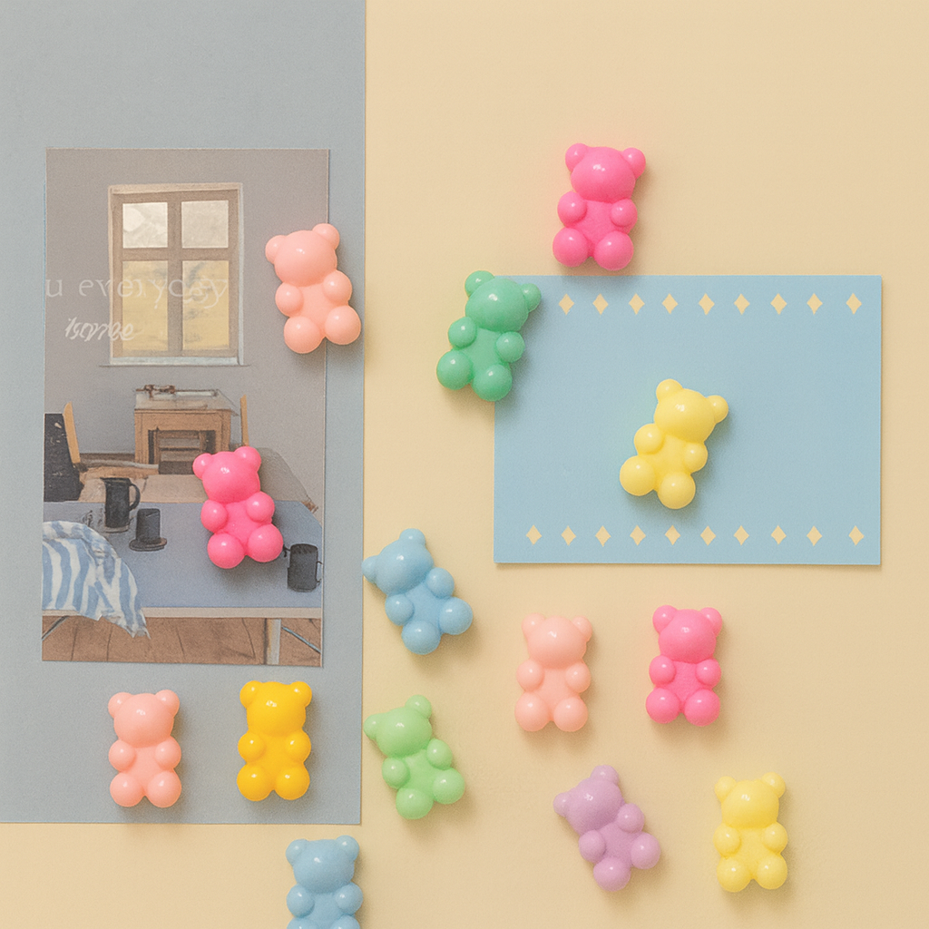 플리브 젤리곰 냉장고 인테리어 마그넷 자석 16종 세트, 혼합색상 7,600원