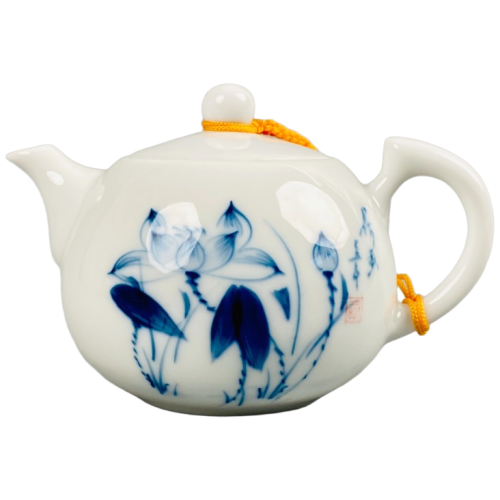 차주전자 청화백자 연화문 다관 180ml 티팟 FB72 17,500원