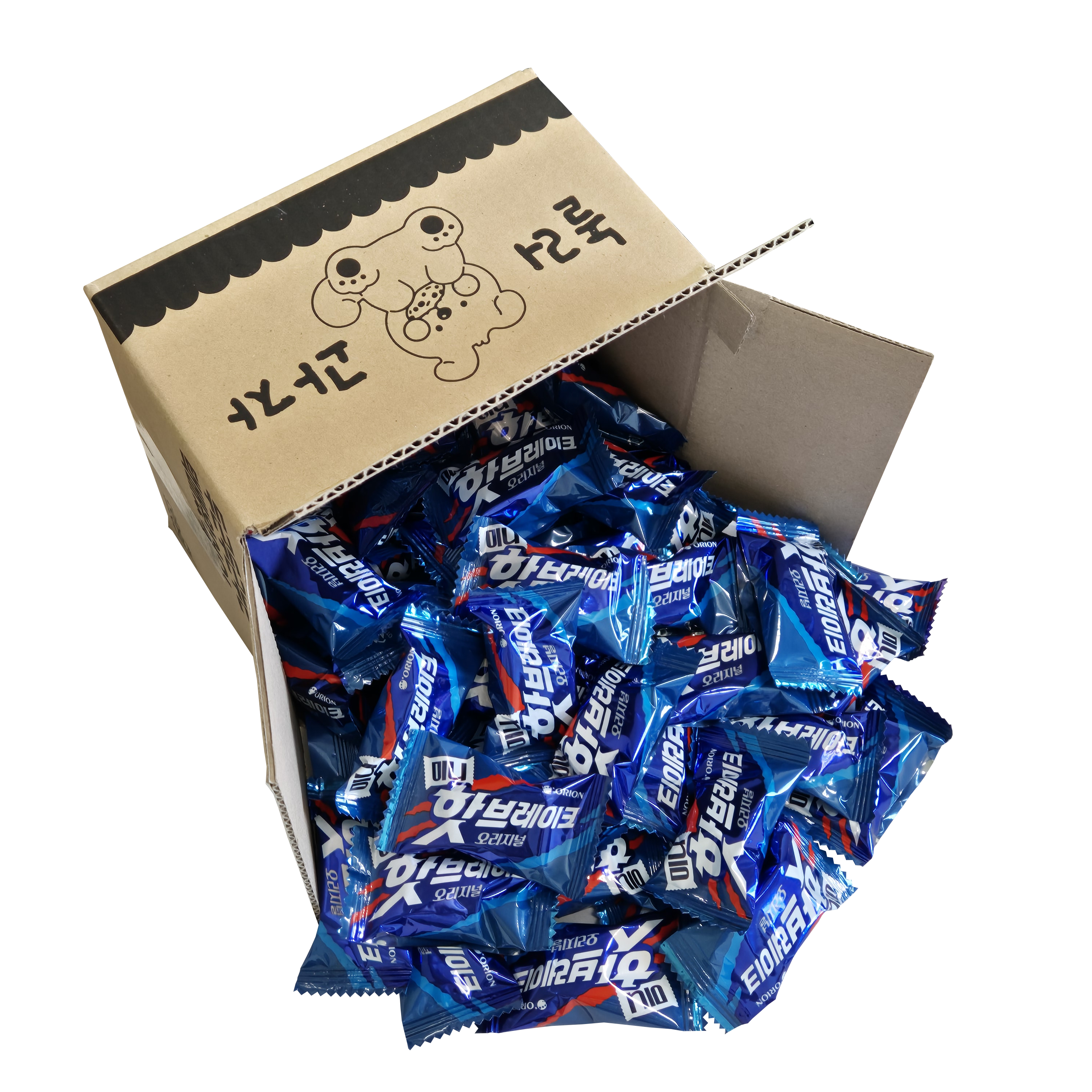 [놀러과자] 오리온 핫브레이크바 미니 사무실 간식 대용량 개별포장, 30개, 13.4g 11,420원