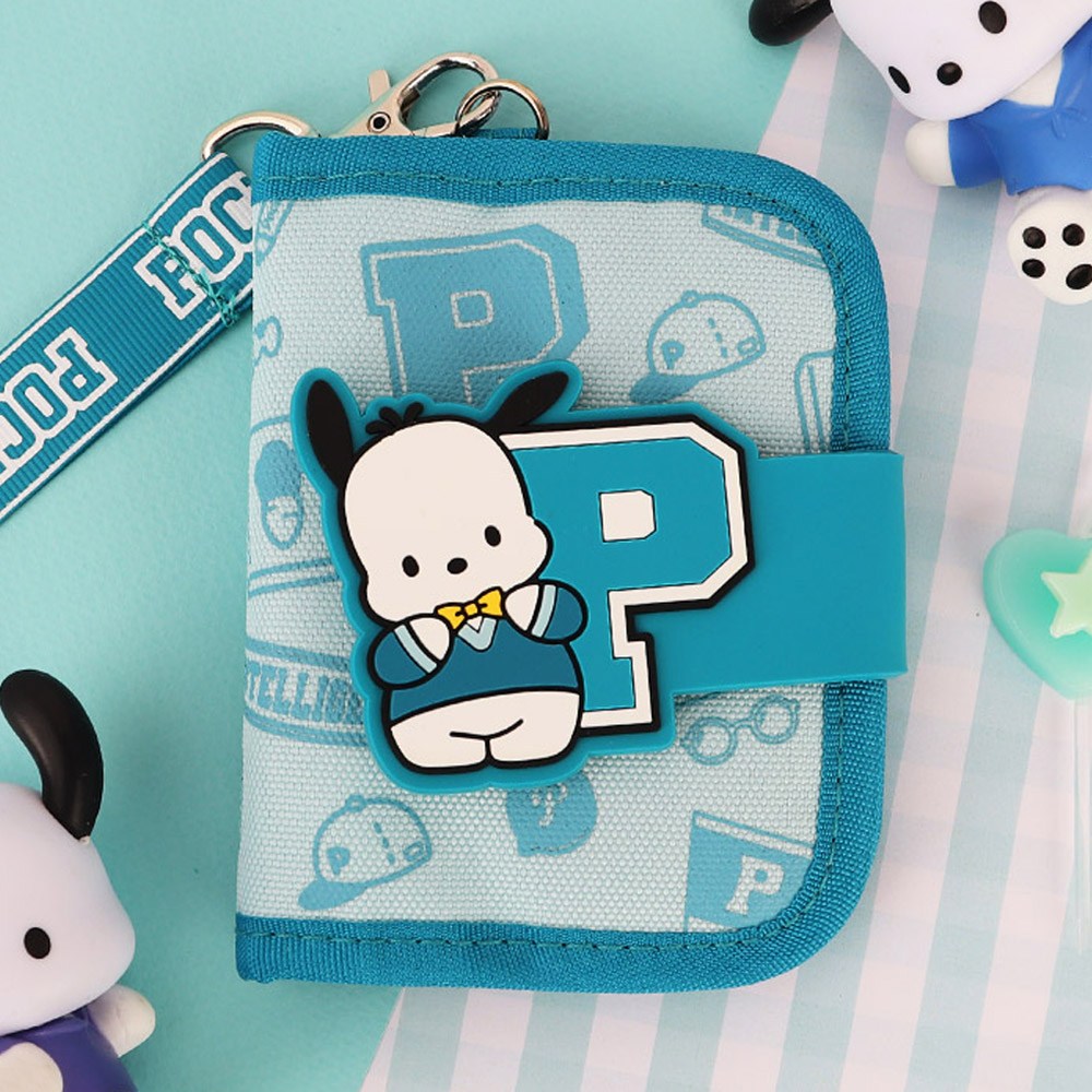 산리오 캐릭터 이니셜 2단 목걸이 지갑 지폐 동전 교통카드 반지갑 시나모롤 쿠로미 마이멜로디 포차코 헬로키티 13,500원