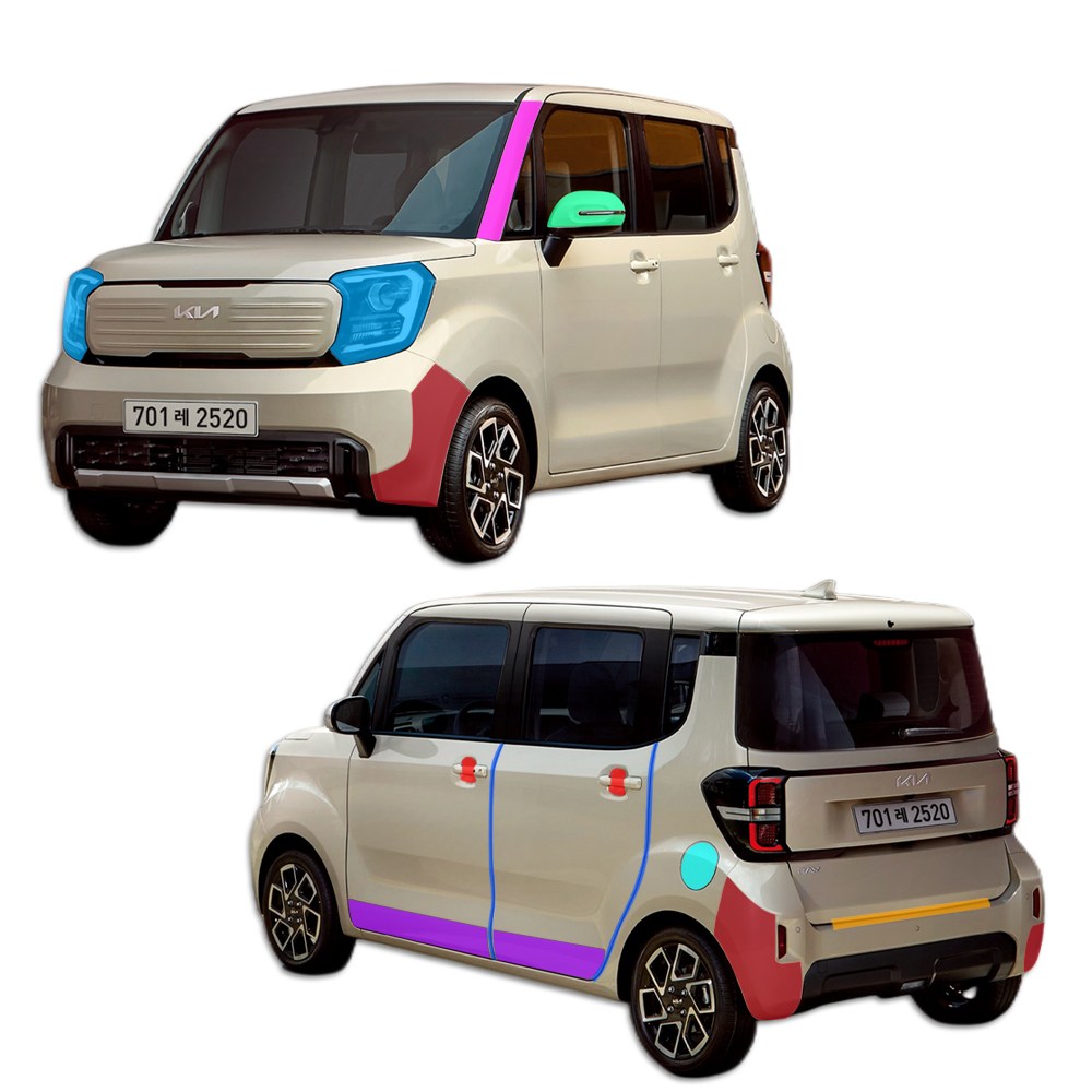 스킨엑스 더 뉴 레이 페이스리프트 외장필수패키지C PPF 차량보호필름, 1개 169,000원