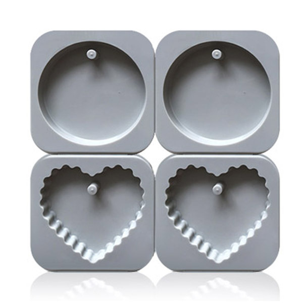 석고 방향제 몰드 타블렛 원형핑킹하트 4구 실리콘 틀, 현재가 10,300원