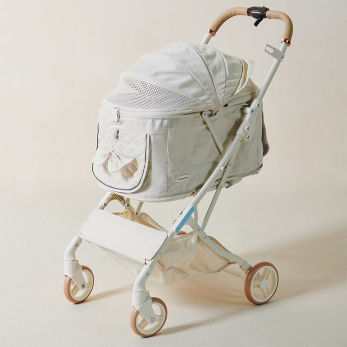 반려동물 투단단 유모차, 크림아이보리, 1개 258,000원