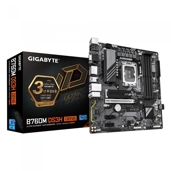 GIGABYTE B760M DS3H GEN5 제이씨현 143,880원