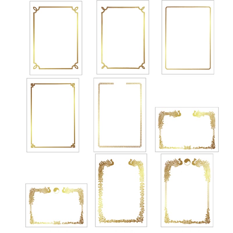 A4금박상장용지20매입 150g 소량 졸업장 수료증 협약서 임명장 인쇄 종이 출력 내지 3,800원