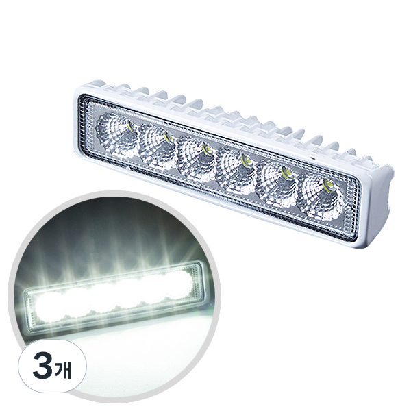 ZIO-BIZ 18W LED 써치라이트 확산광 하얀빛 LED 작업등 안개등 후미등 후진등 보조등 해루질장비 화물차 전조등 23,100원