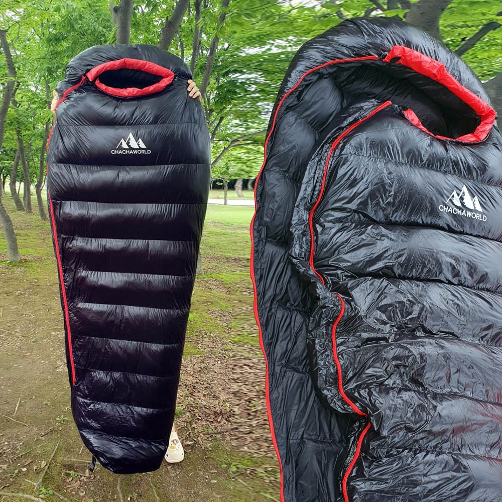 차차데코 동계용 구스침낭 1000G 1500G 2000G 3000G 2500G 군용침낭 4계절 사계절 겨울 산악용 동계 경량 구스다운침낭 미군 캠핑 백패킹 거위털 229,400원