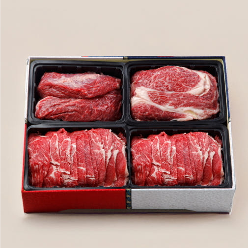 송제한우 2kg 한우선물세트 1++ 꽃등심,불고기,사태 어르신 엄마 선물, 1개 150,000원